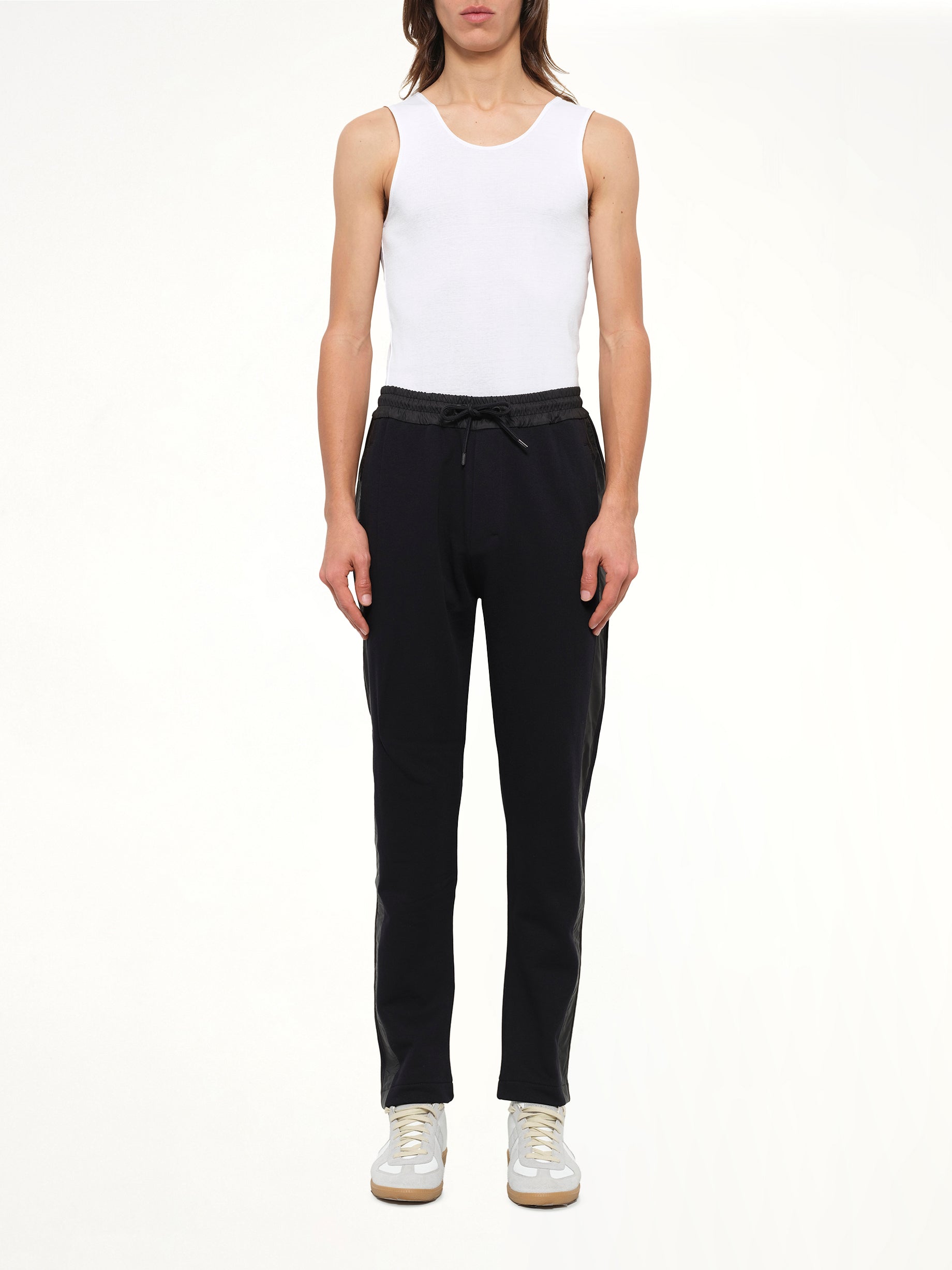 Stripe Jog Pant in Black