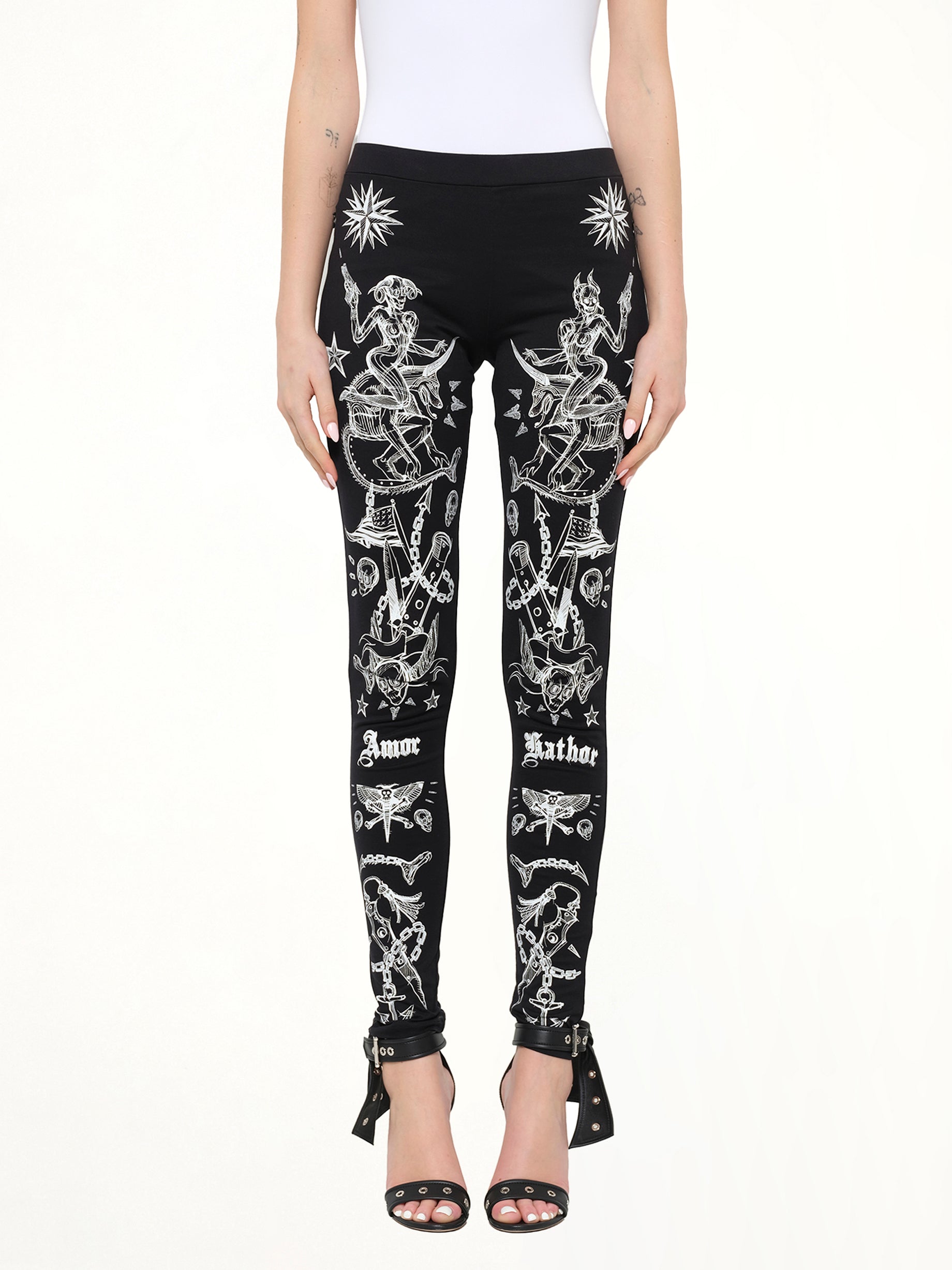 Tattoo Legging in Black