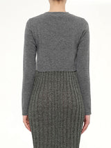 Tompe Pleat Knit Dress in Fossil