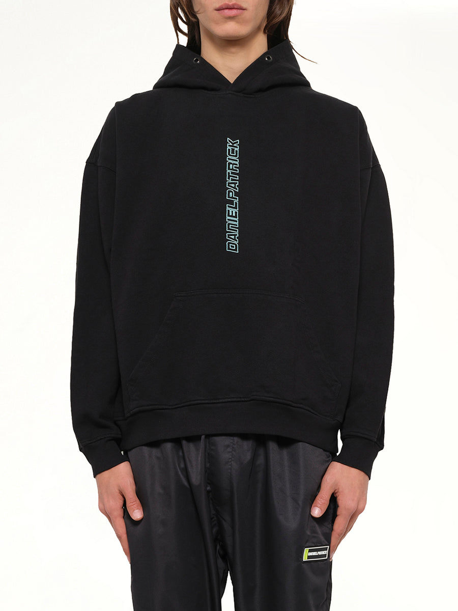 Vertical Logo Hoodie in Sea