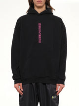 Vertical Logo Hoodie in Black