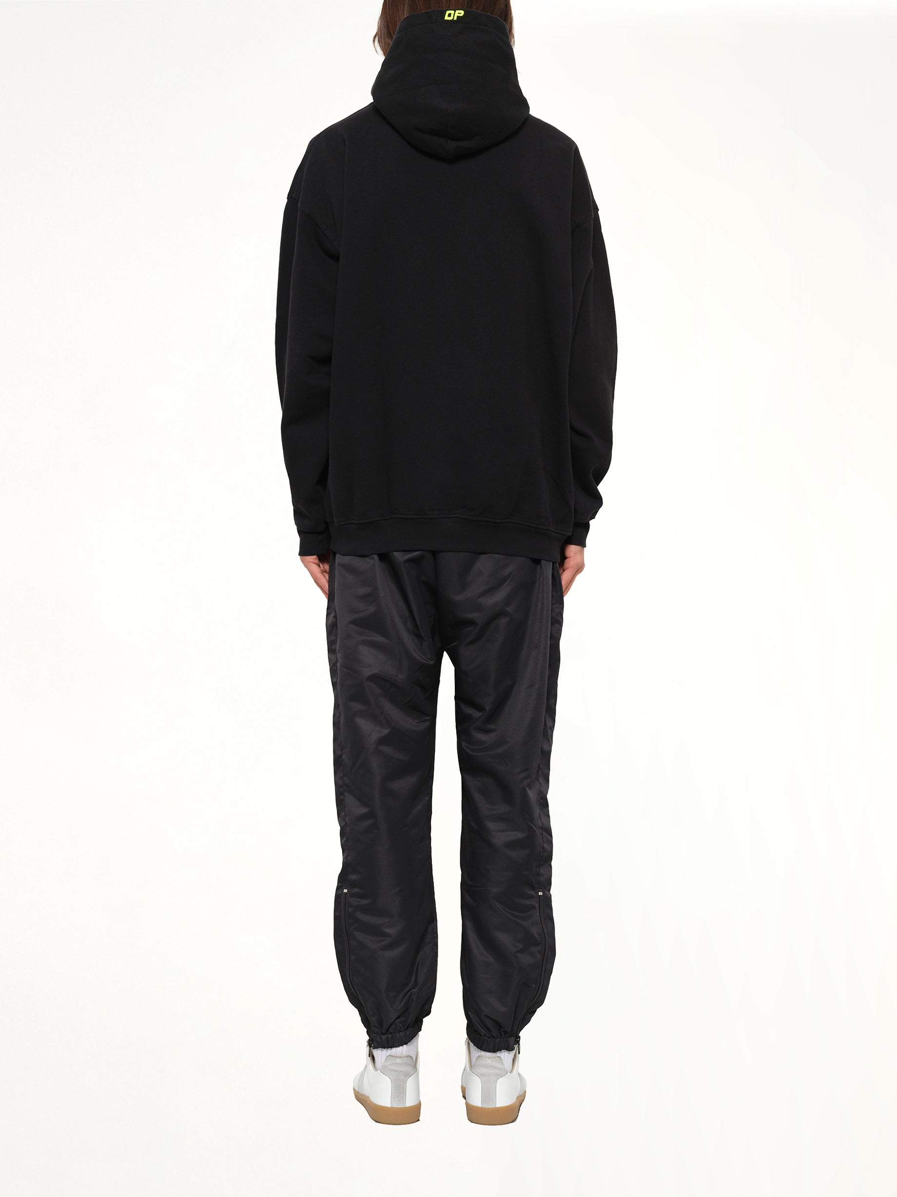 Vertical Logo Hoodie in Black