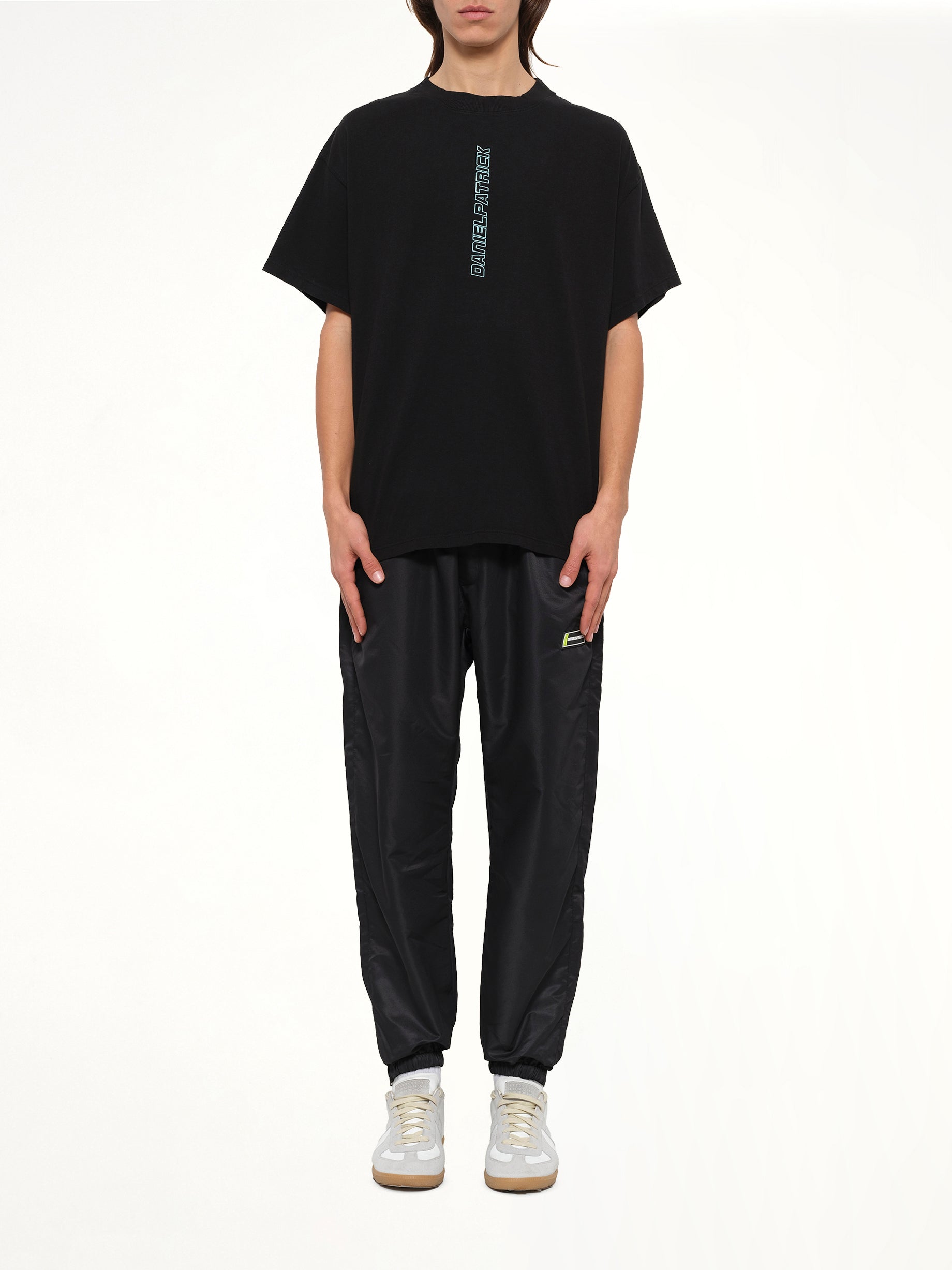 Vertical Logo T-Shirt in Black/Sea