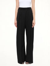 Wide Leg Trousers in Black