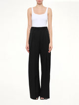 Wide Leg Trousers in Black