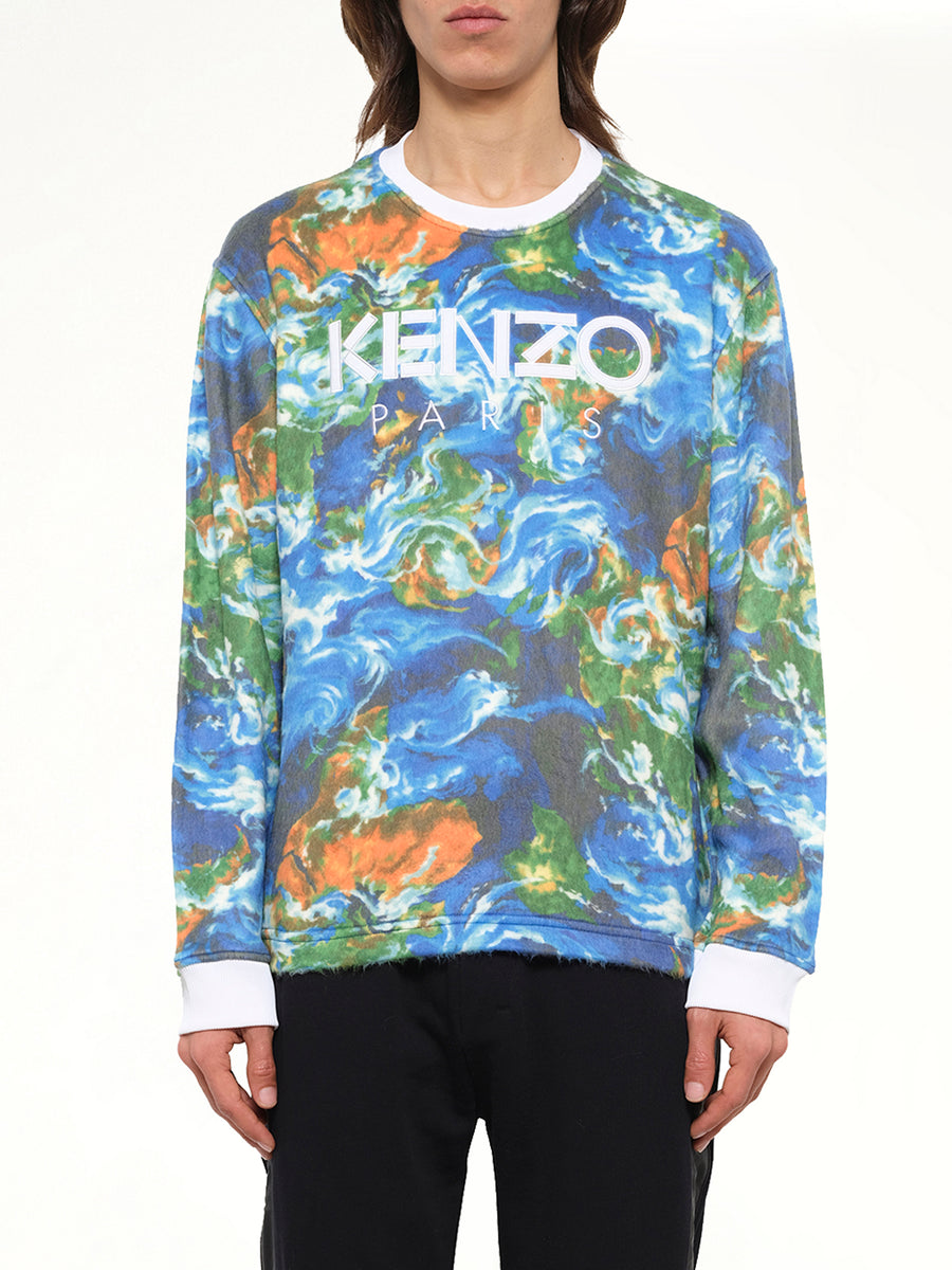 World Fleec Sweatshirt in Cobalt