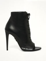 Open Toe Shoe in Black