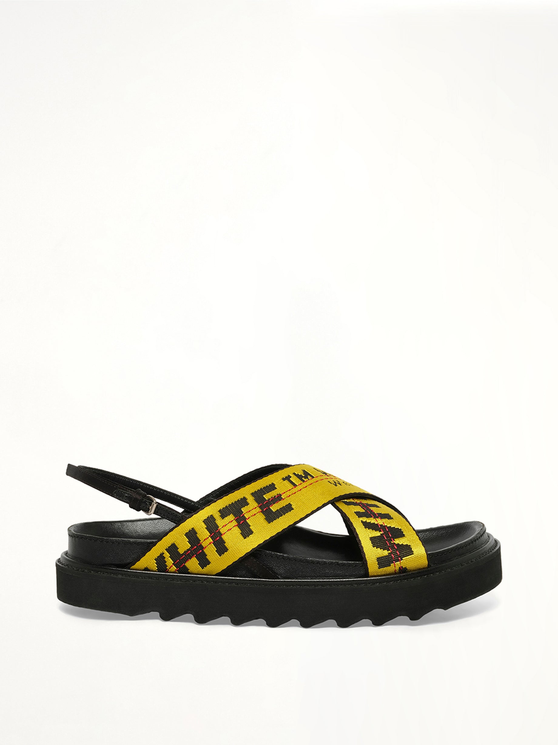 Industrial Belt Sandal in Black