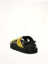 Industrial Belt Sandal in Black