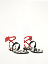 Zip Tie Flat Capri in Black