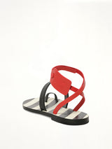Zip Tie Flat Capri in Black