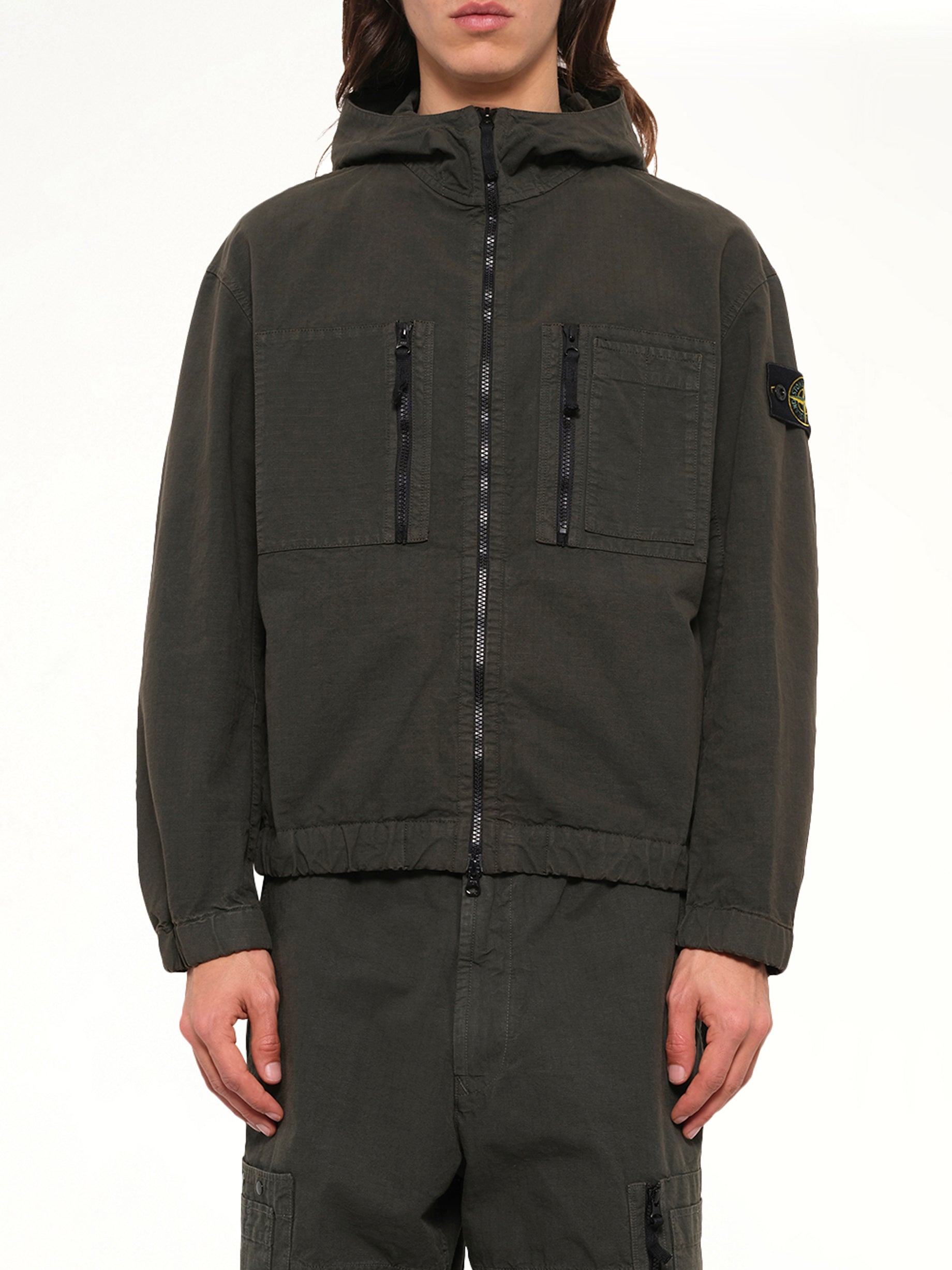 1200011 Cotton Ribstop Jacket  in Coal Grey