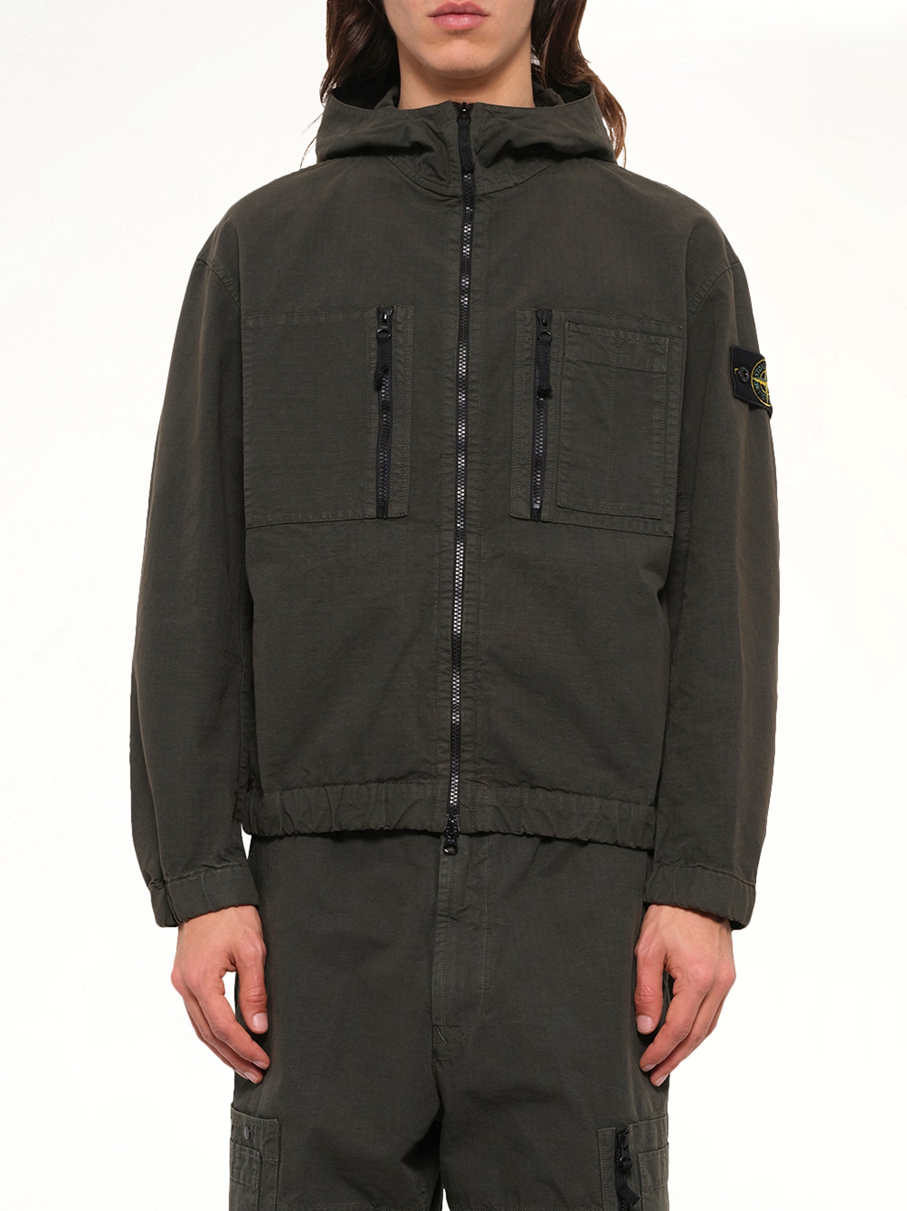 1200011 Cotton Ribstop Jacket  in Coal Grey