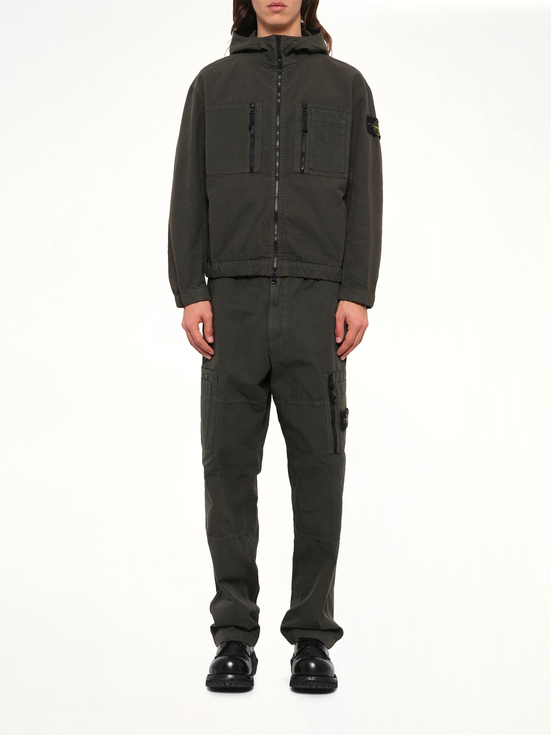 1200011 Cotton Ribstop Jacket  in Coal Grey