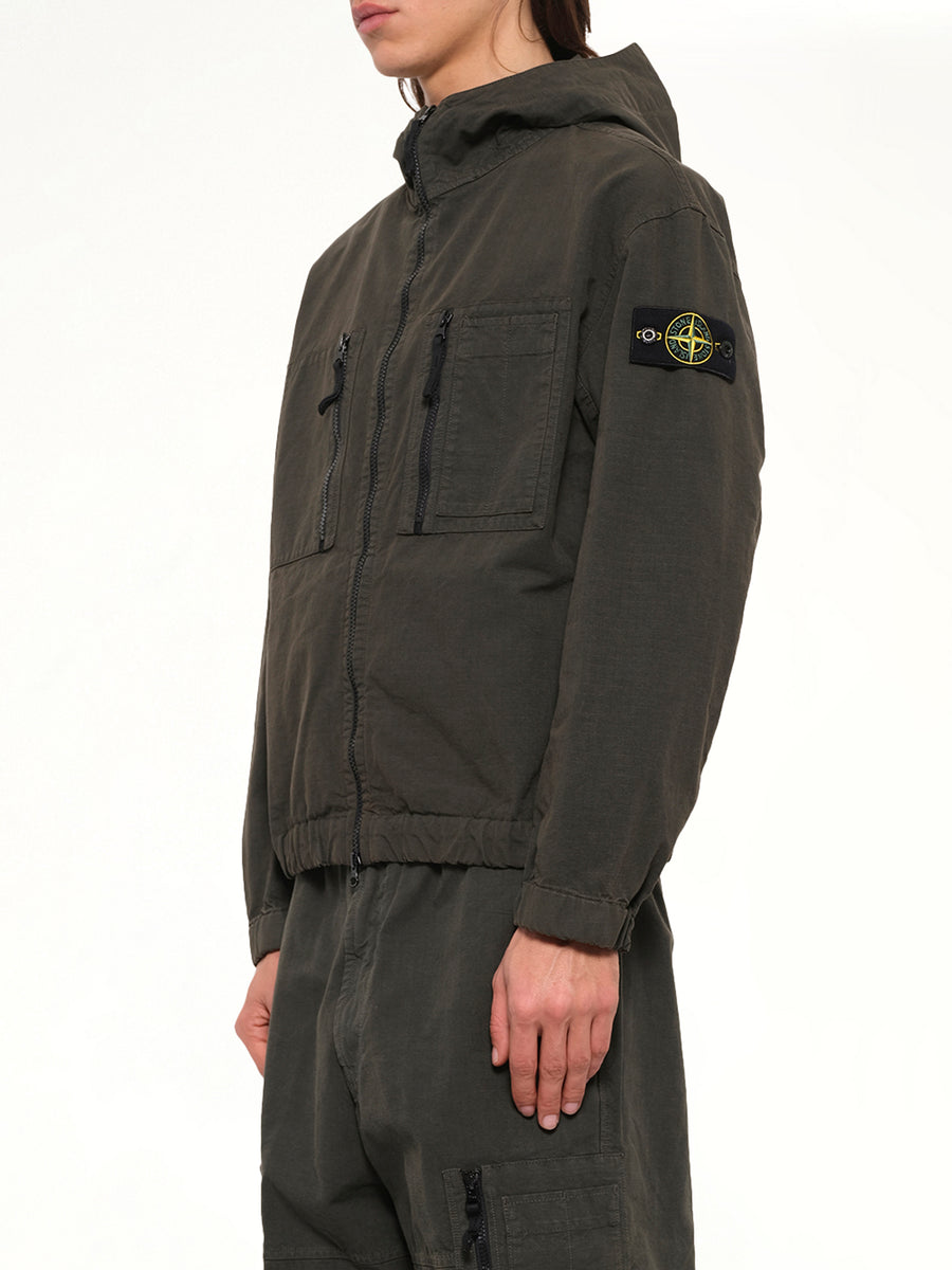 1200011 Cotton Ribstop Jacket  in Coal Grey