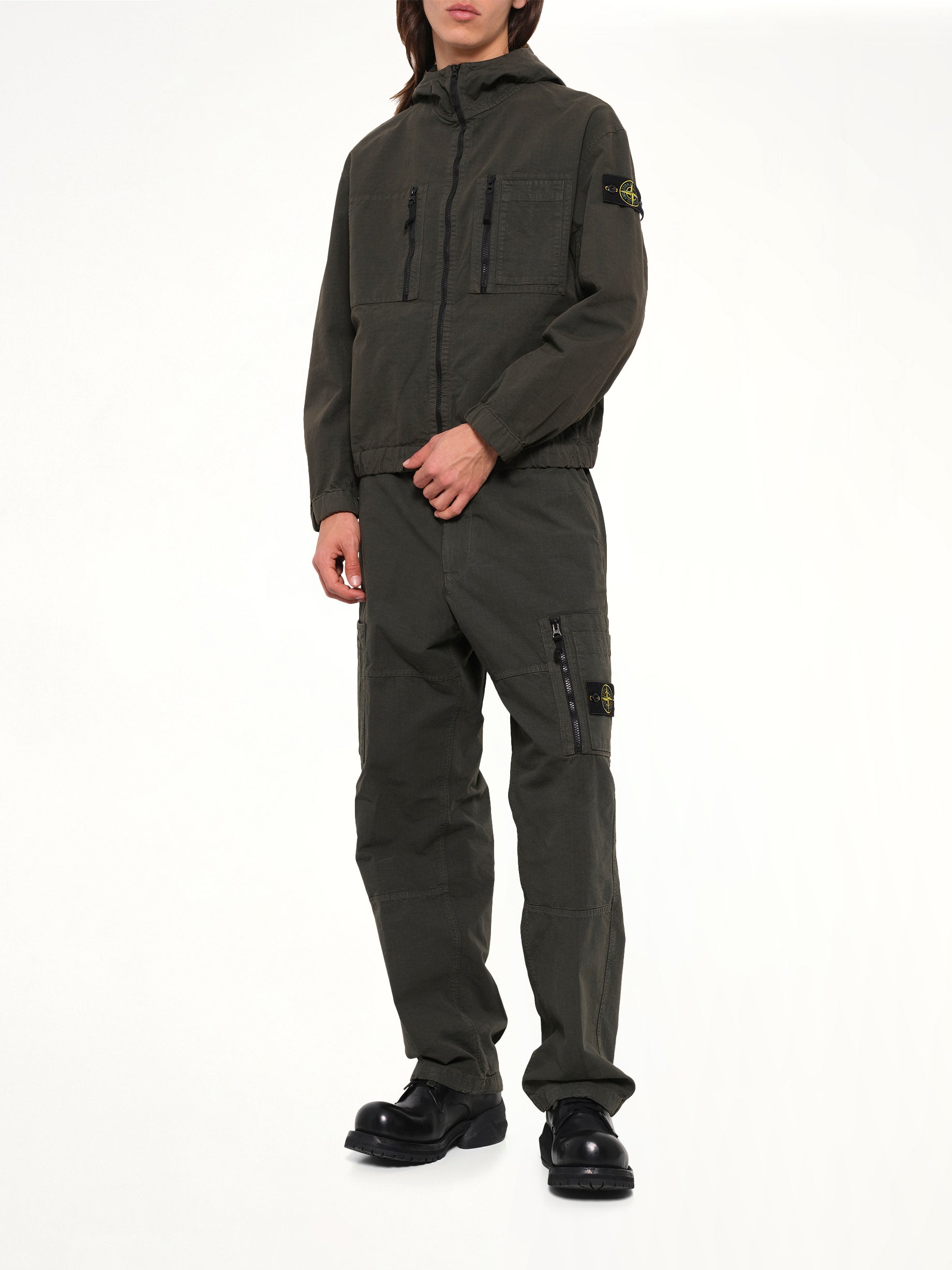 1200011 Cotton Ribstop Jacket  in Coal Grey
