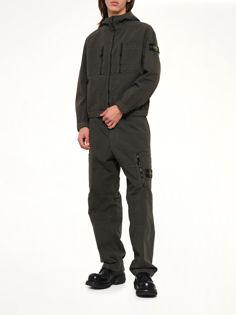 1200011 Cotton Ribstop Jacket  in Coal Grey