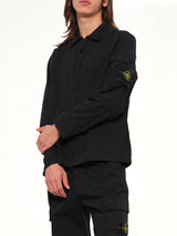 1200022 Cotton Sleeve Pocket Shirt in Black