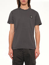 2100027 Cotton Compass T-Shirt in Lead Grey