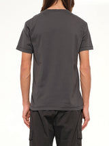 2100027 Cotton Compass T-Shirt in Lead Grey