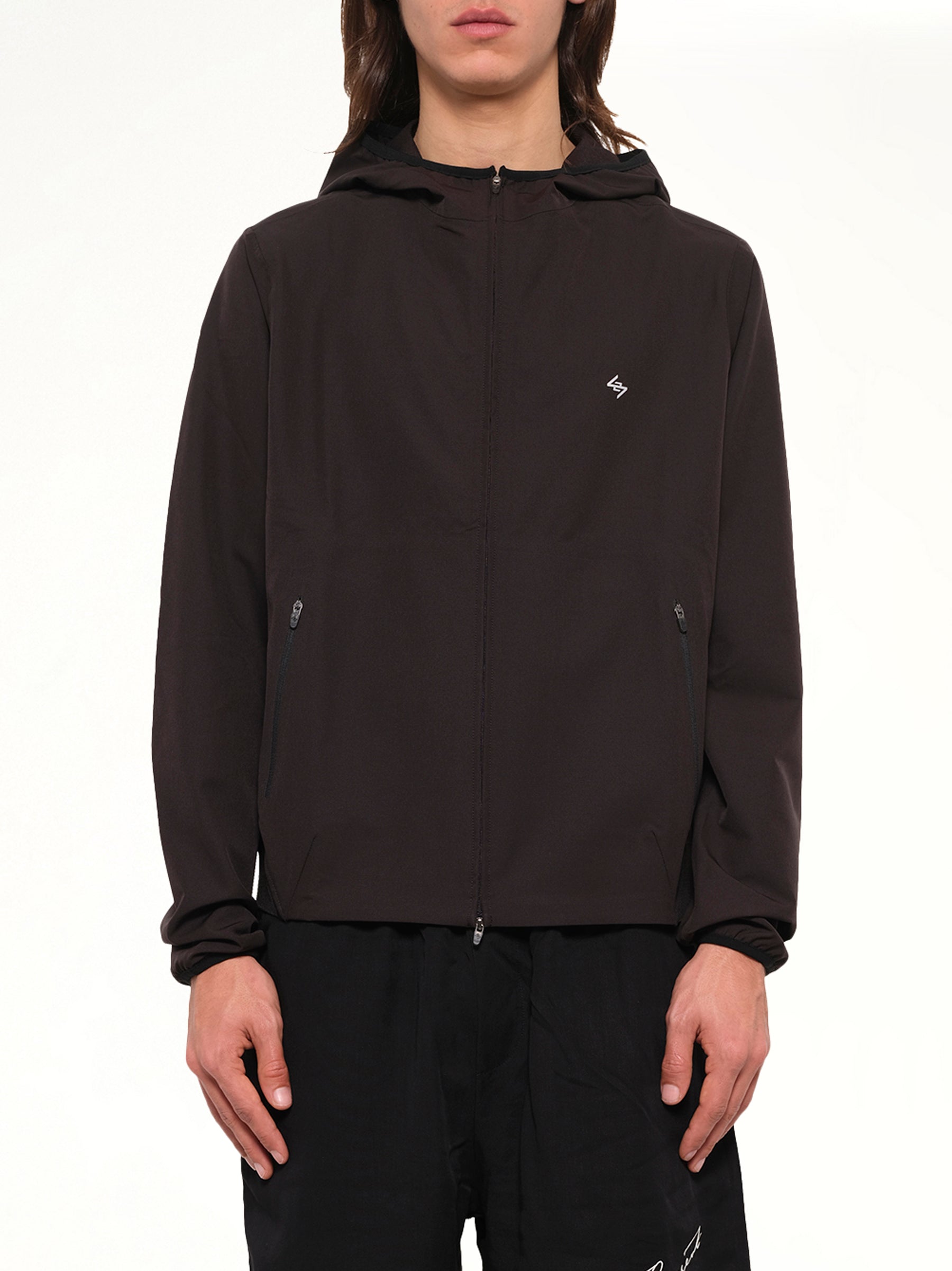247 Bonded Running Jacket in Jet Black