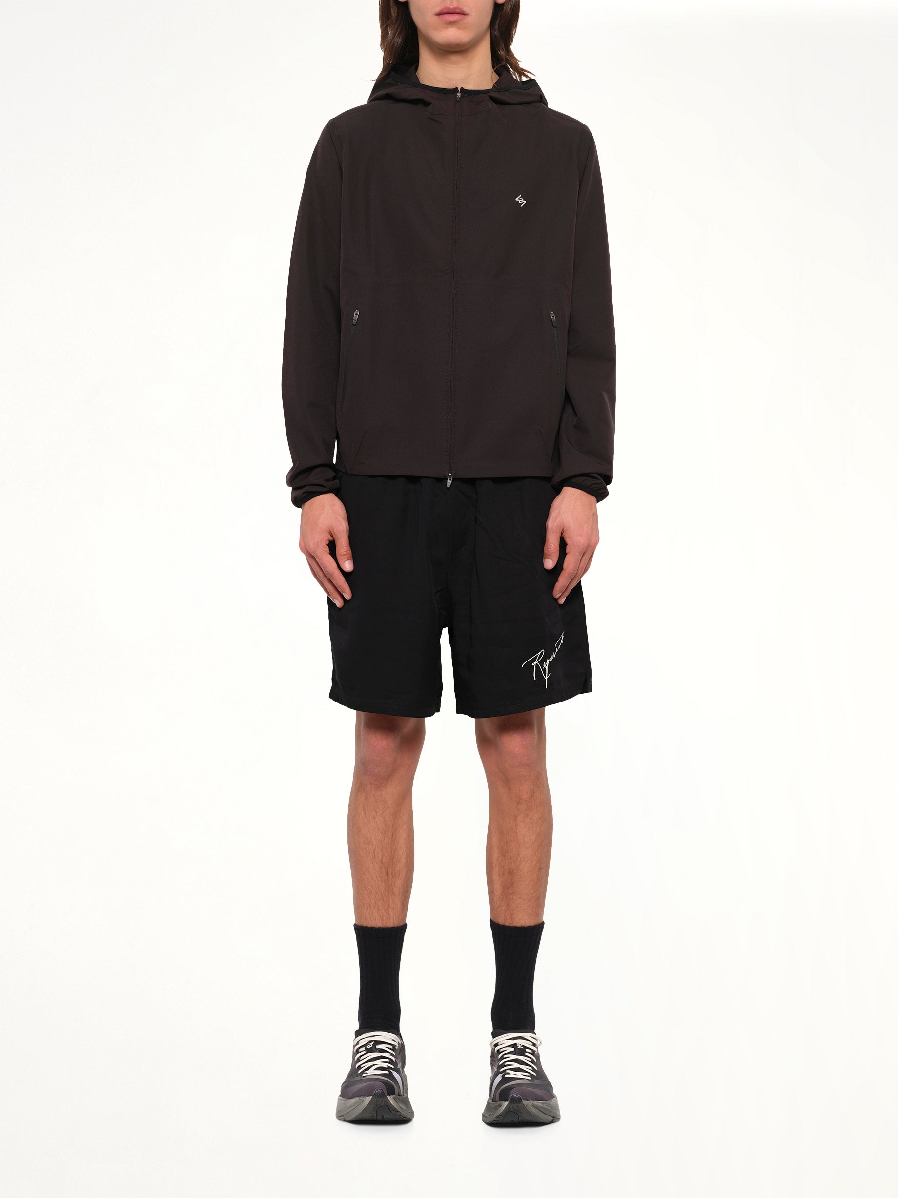247 Bonded Running Jacket in Jet Black