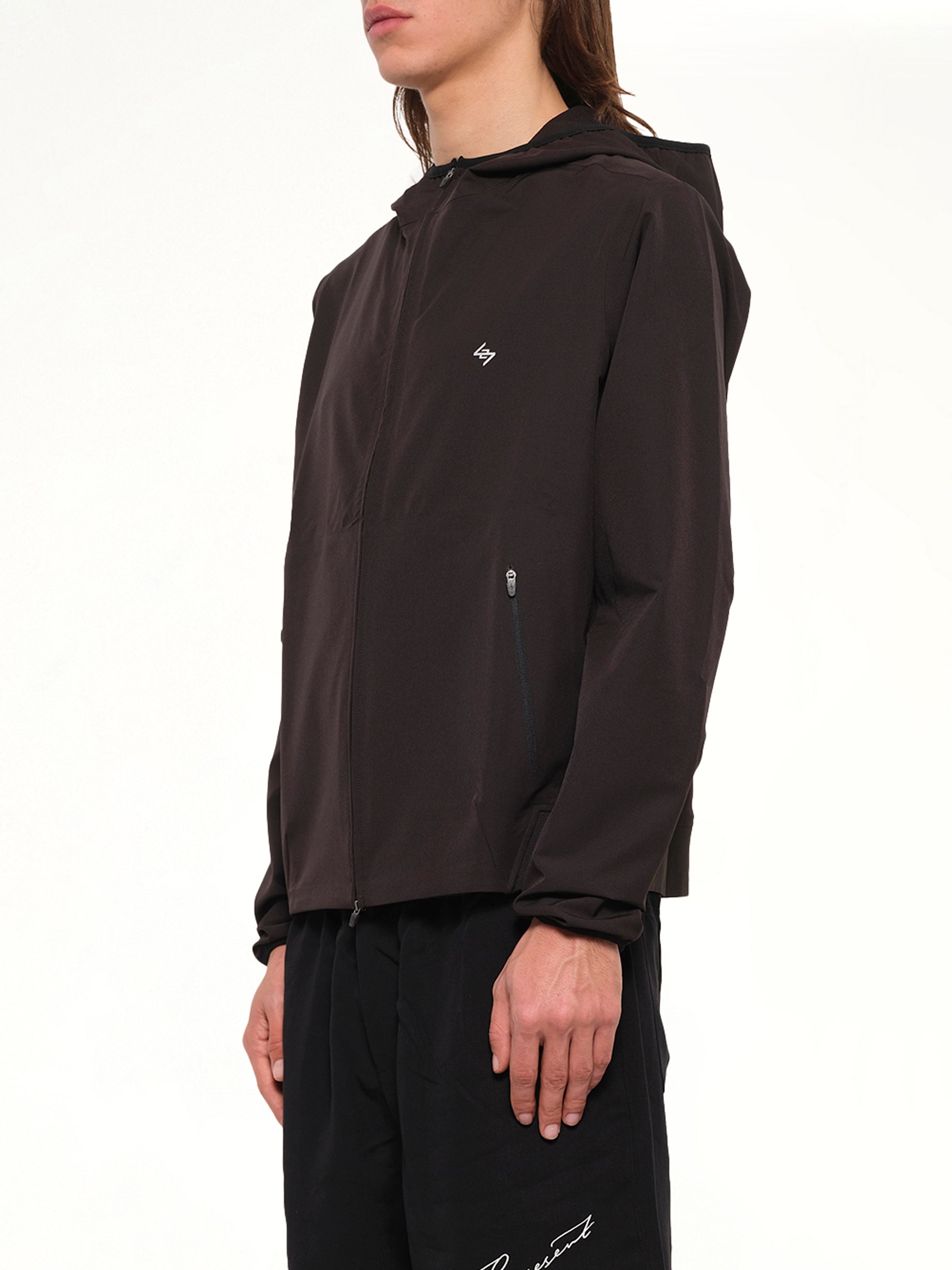 247 Bonded Running Jacket in Jet Black
