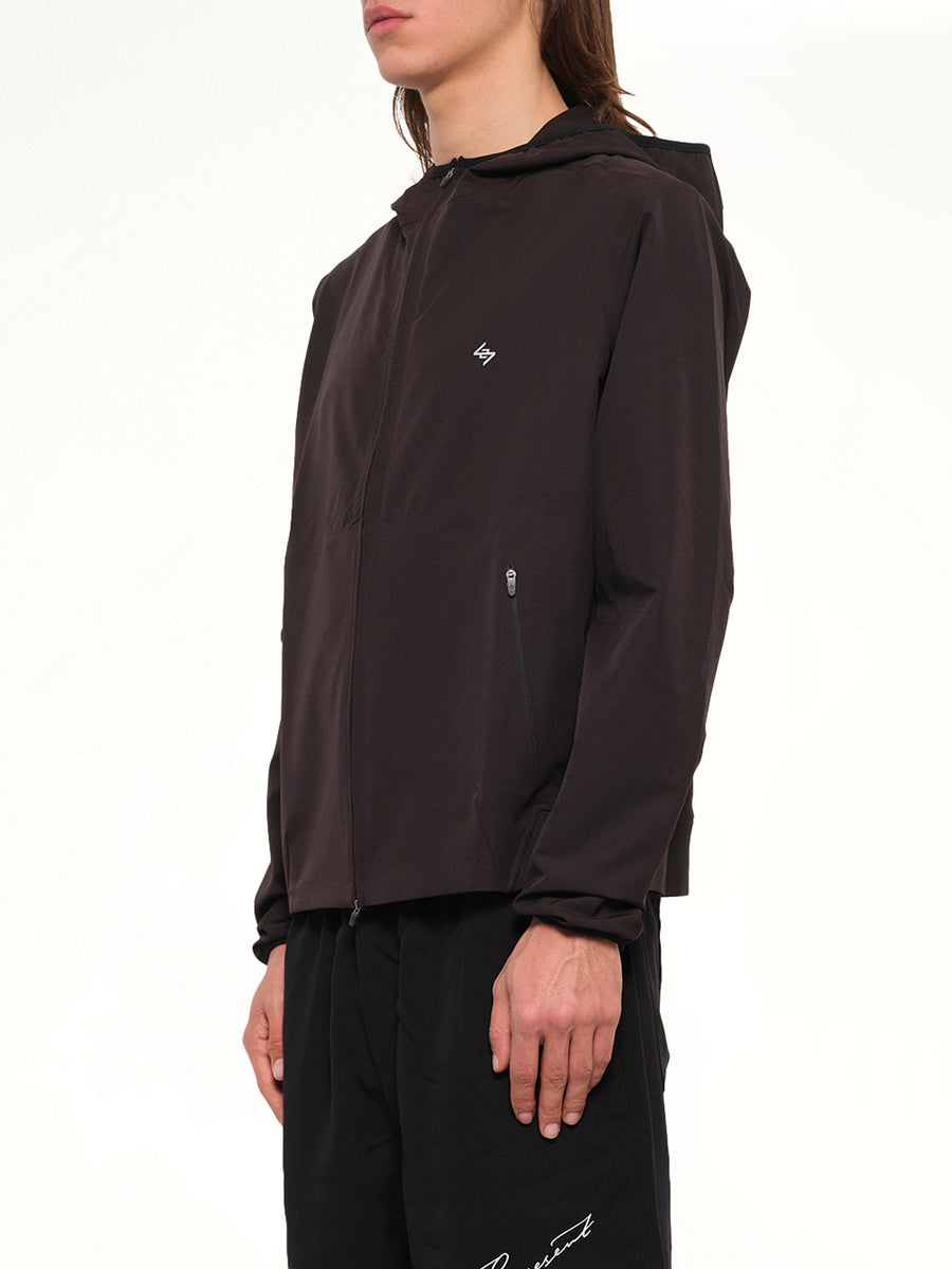 247 Bonded Running Jacket in Jet Black