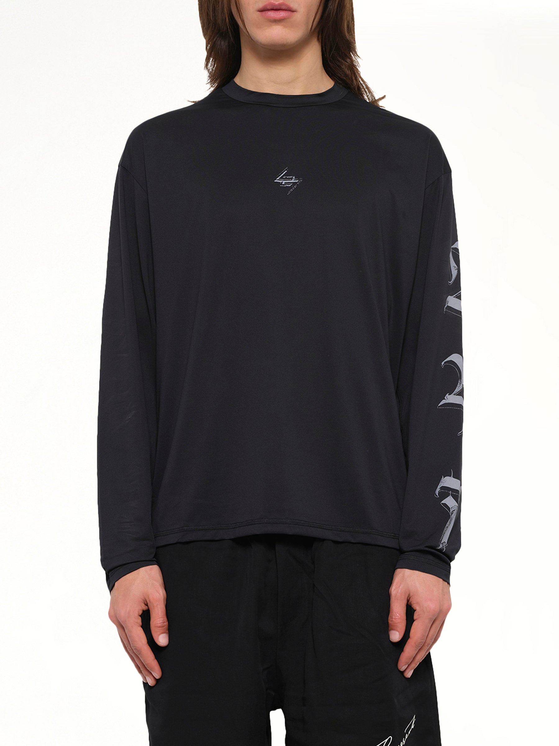 247 Knight LS T-Shirt in Jet Black