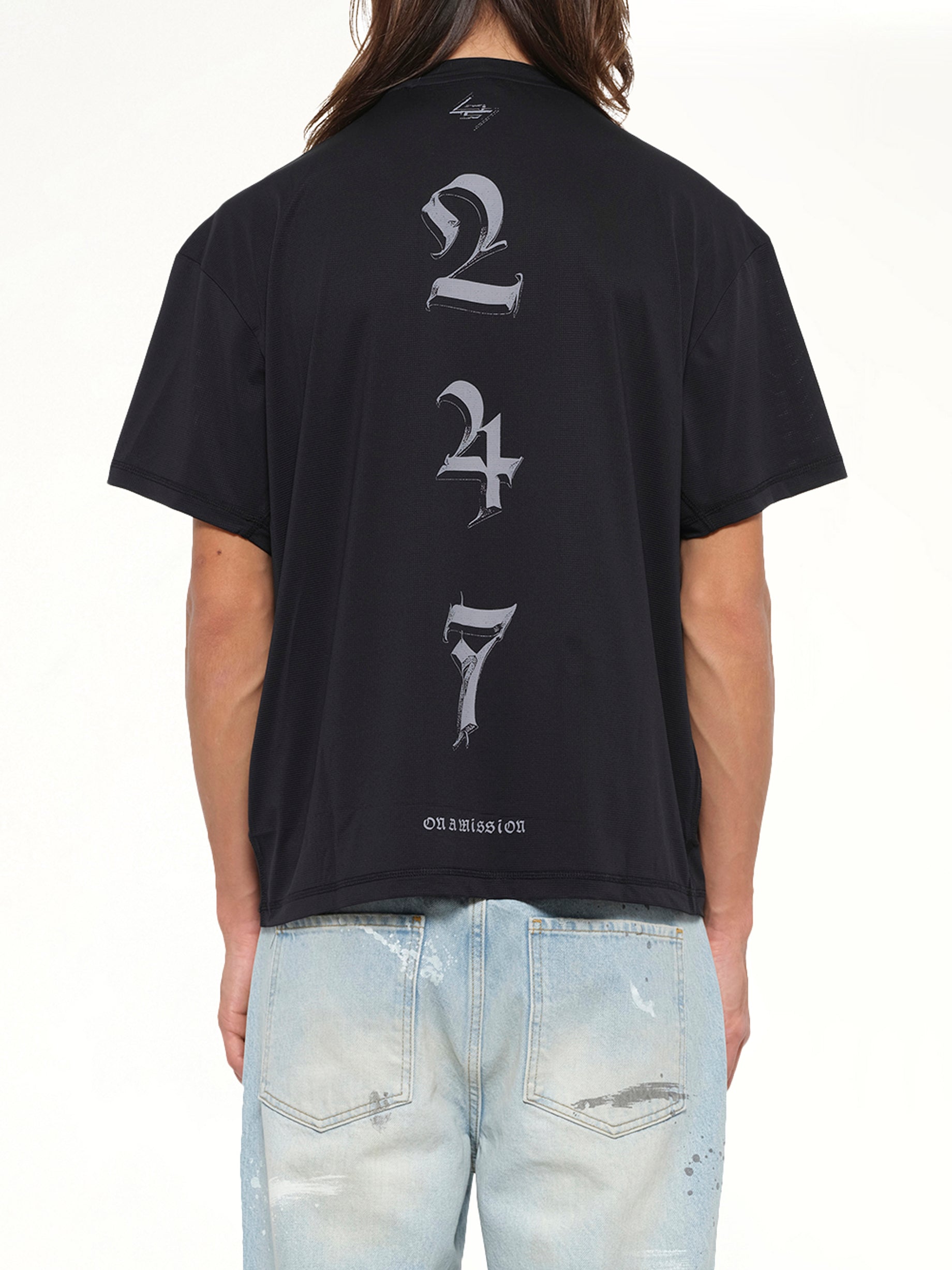247 Knight SS T-Shirt in Jet Black
