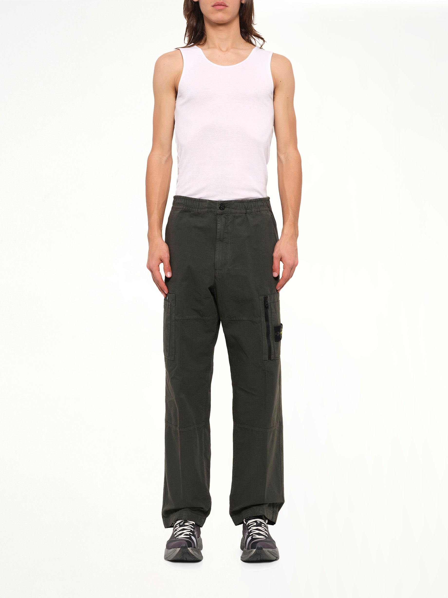 3100015 Cotton Ripstop Trouser in Coal Grey