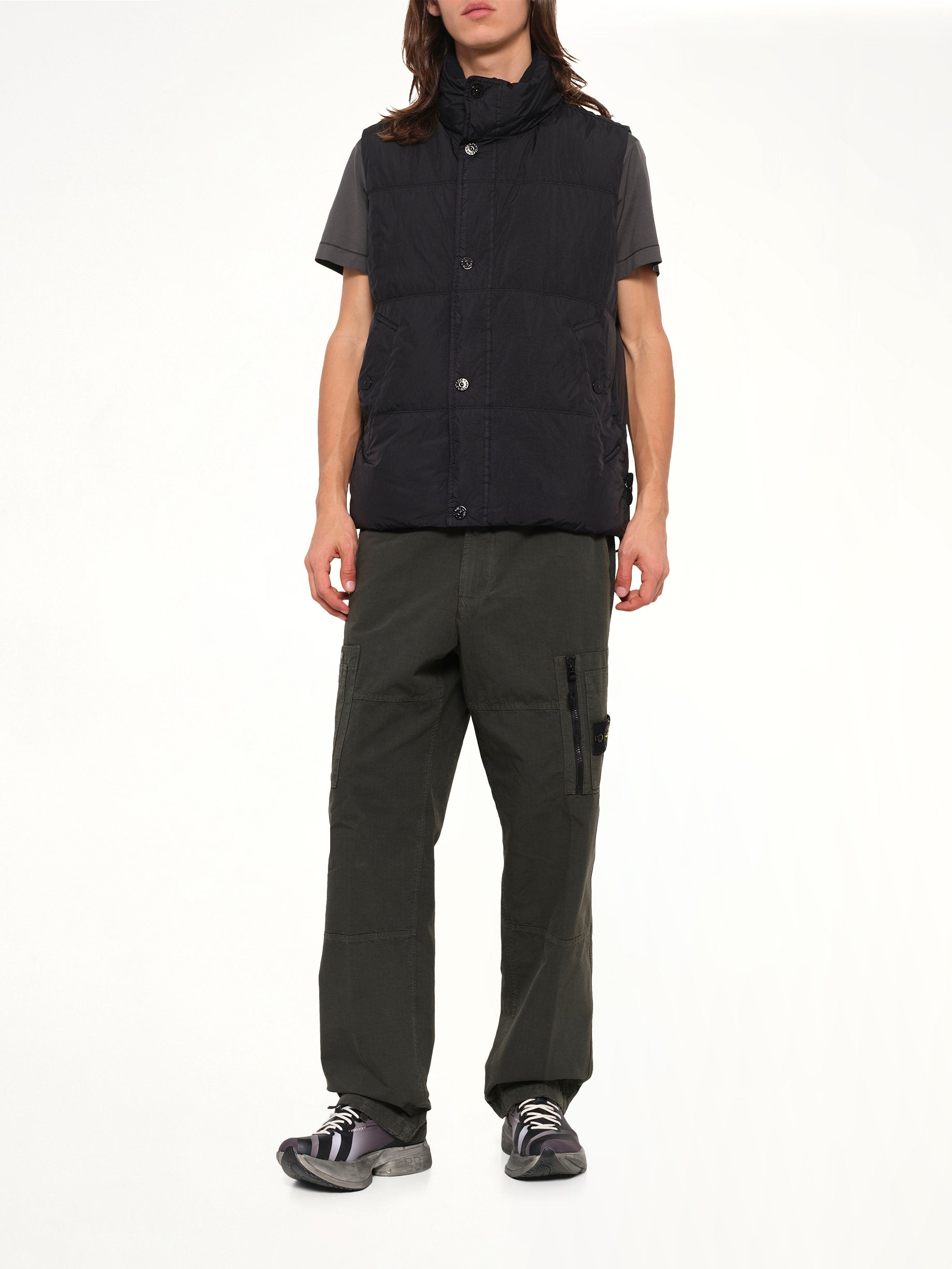 3100015 Cotton Ripstop Trouser in Coal Grey