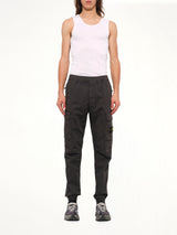 3100033 Cotton Satin Trouser in Lead Grey