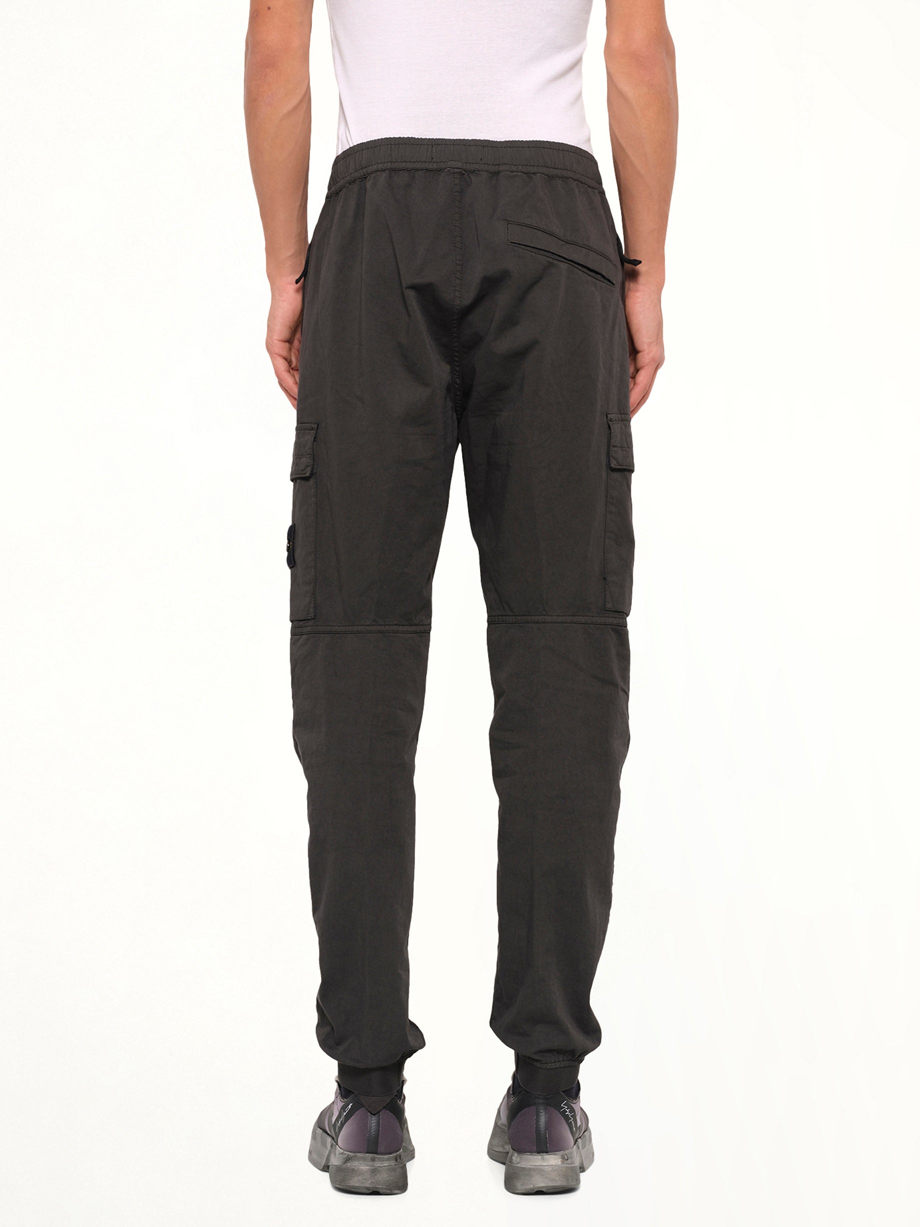 3100033 Cotton Satin Trouser in Lead Grey