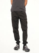 3100033 Cotton Satin Trouser in Lead Grey