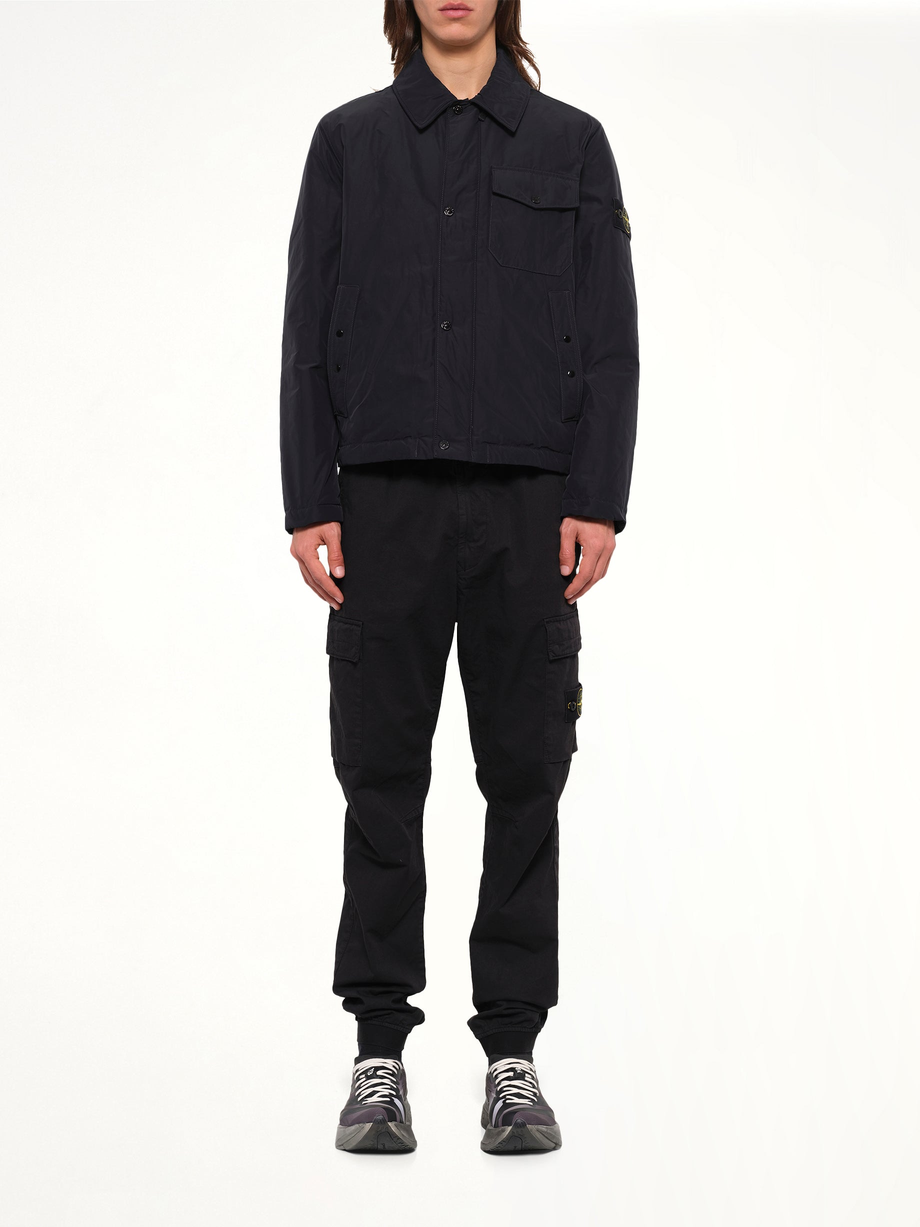 4100022 Nylon Light Jacket in Black