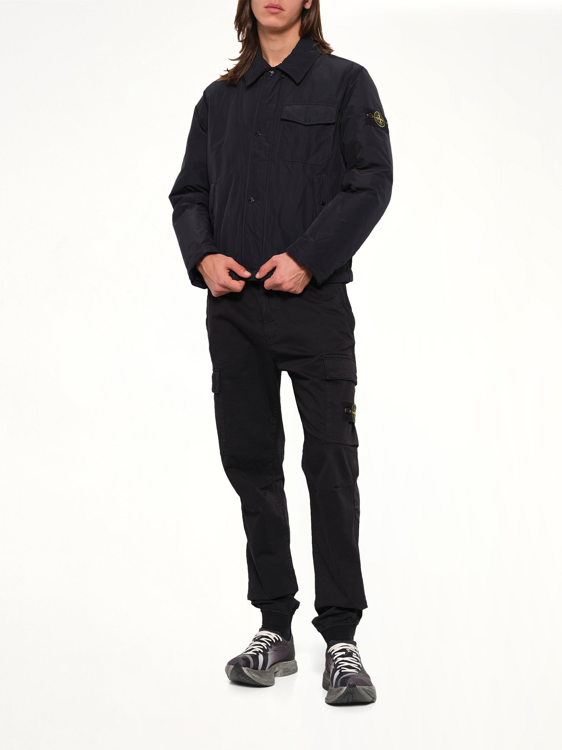 4100022 Nylon Light Jacket in Black
