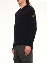 5100005 Rib Cotton Hoodie in Black