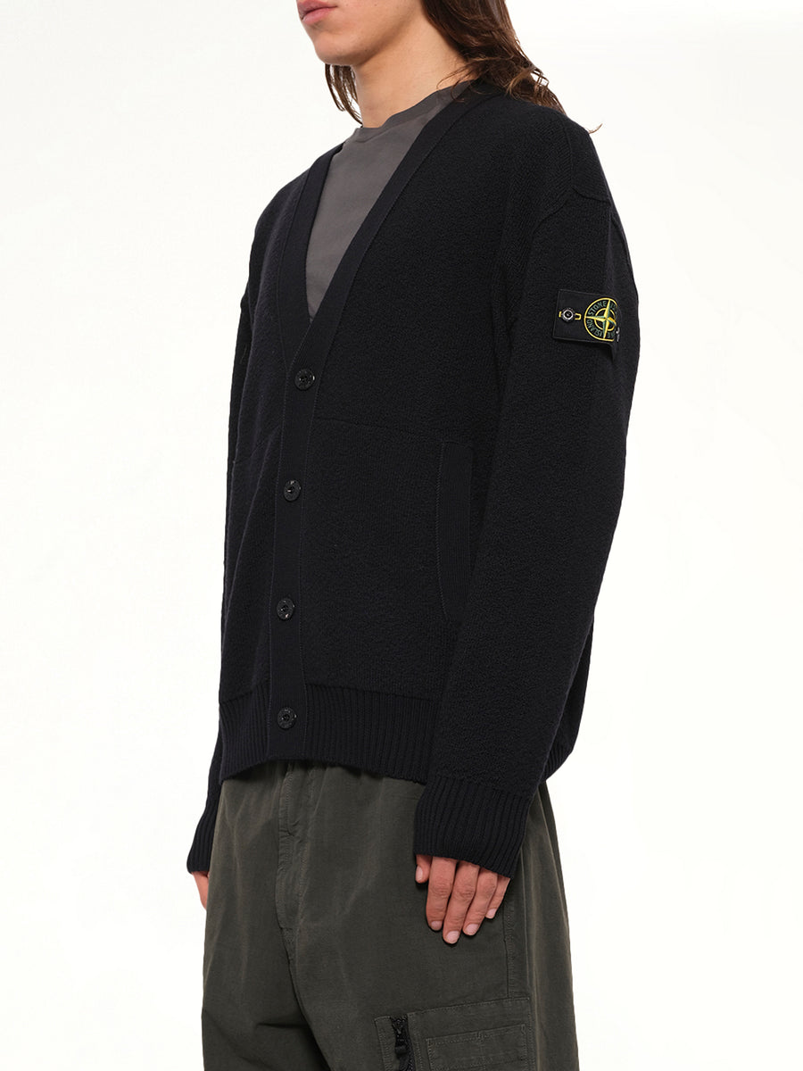 5100010 Light RWS Wool Cardigan in Black