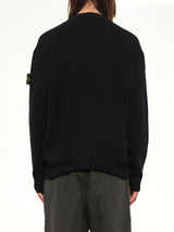 5100010 Light RWS Wool Cardigan in Black