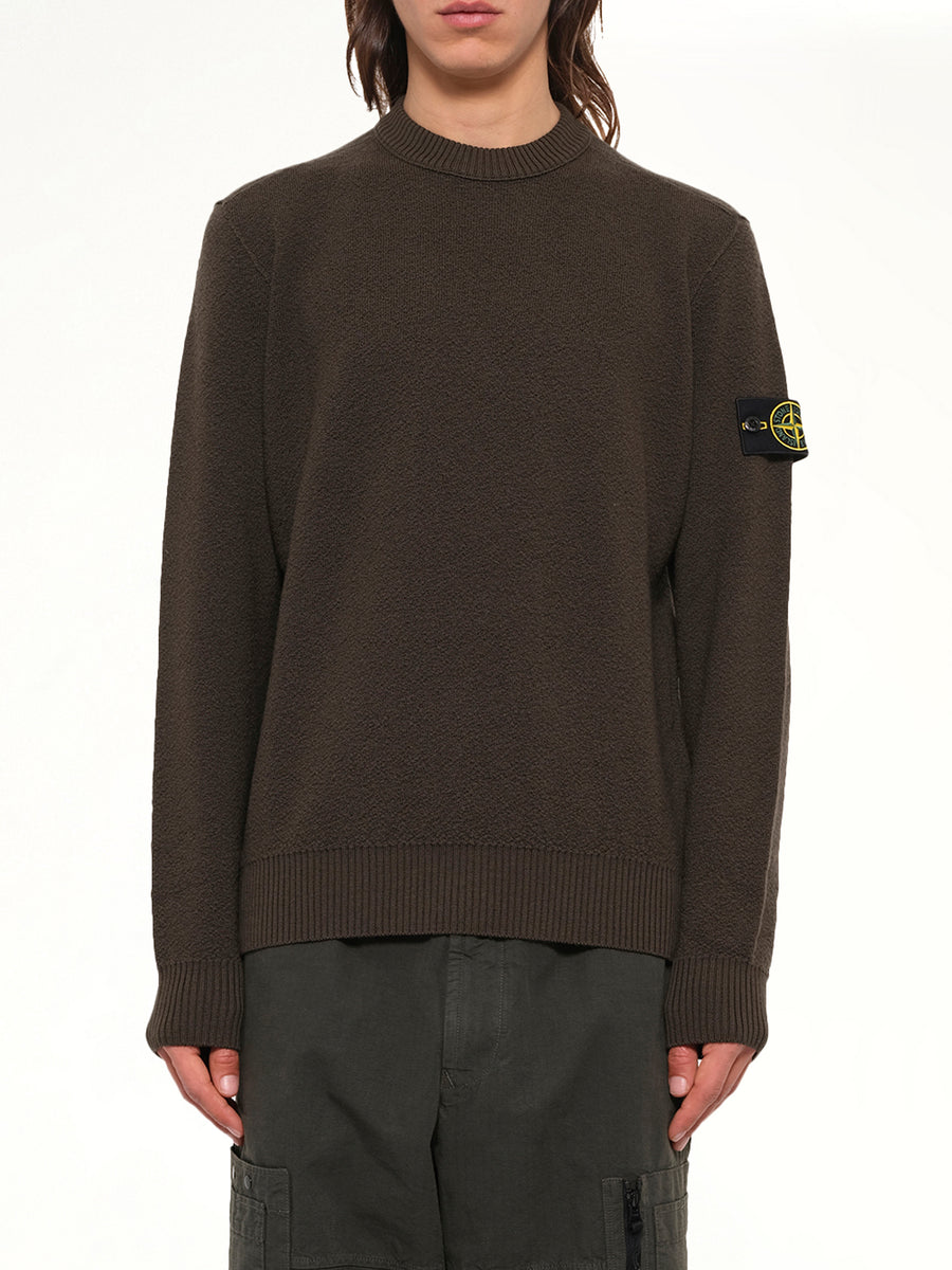5100011 Light RWS Wool Crewneck Sweater in Coal Grey