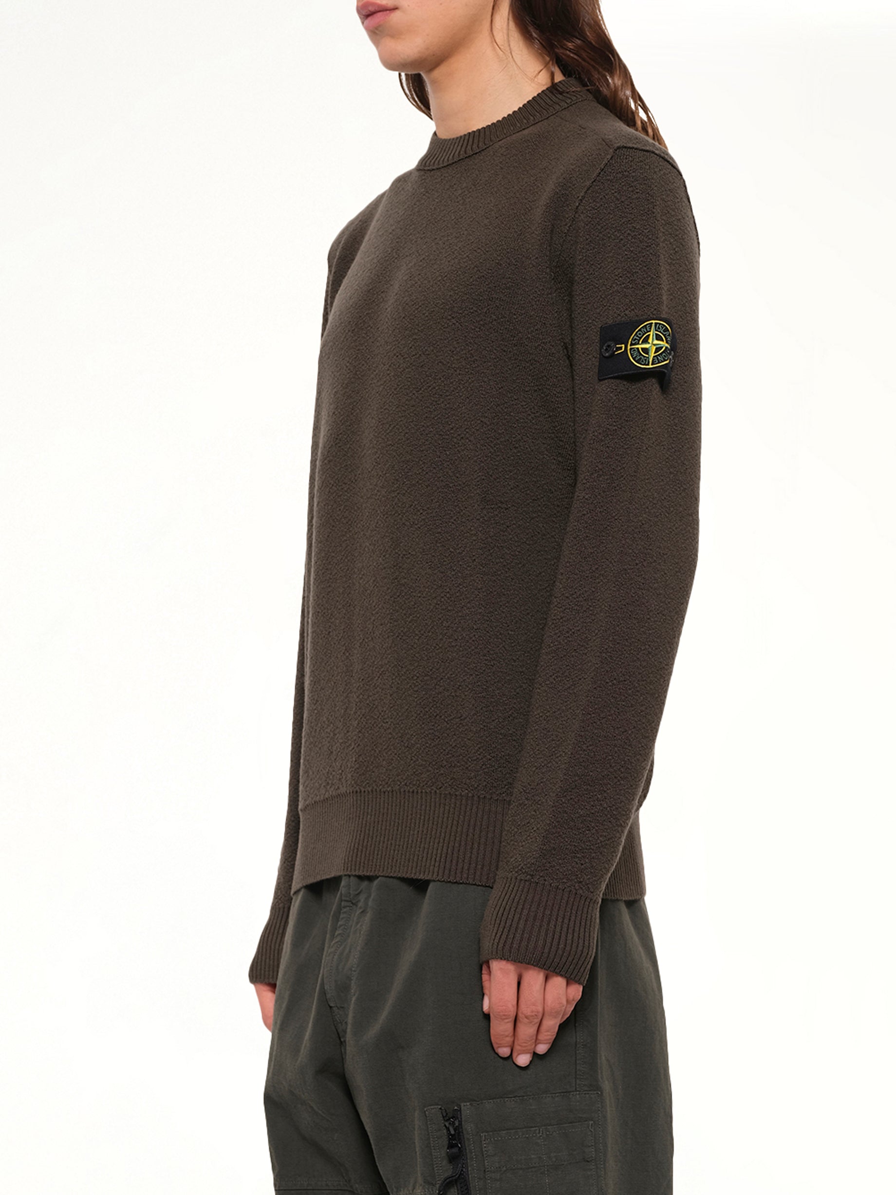 5100011 Light RWS Wool Crewneck Sweater in Coal Grey