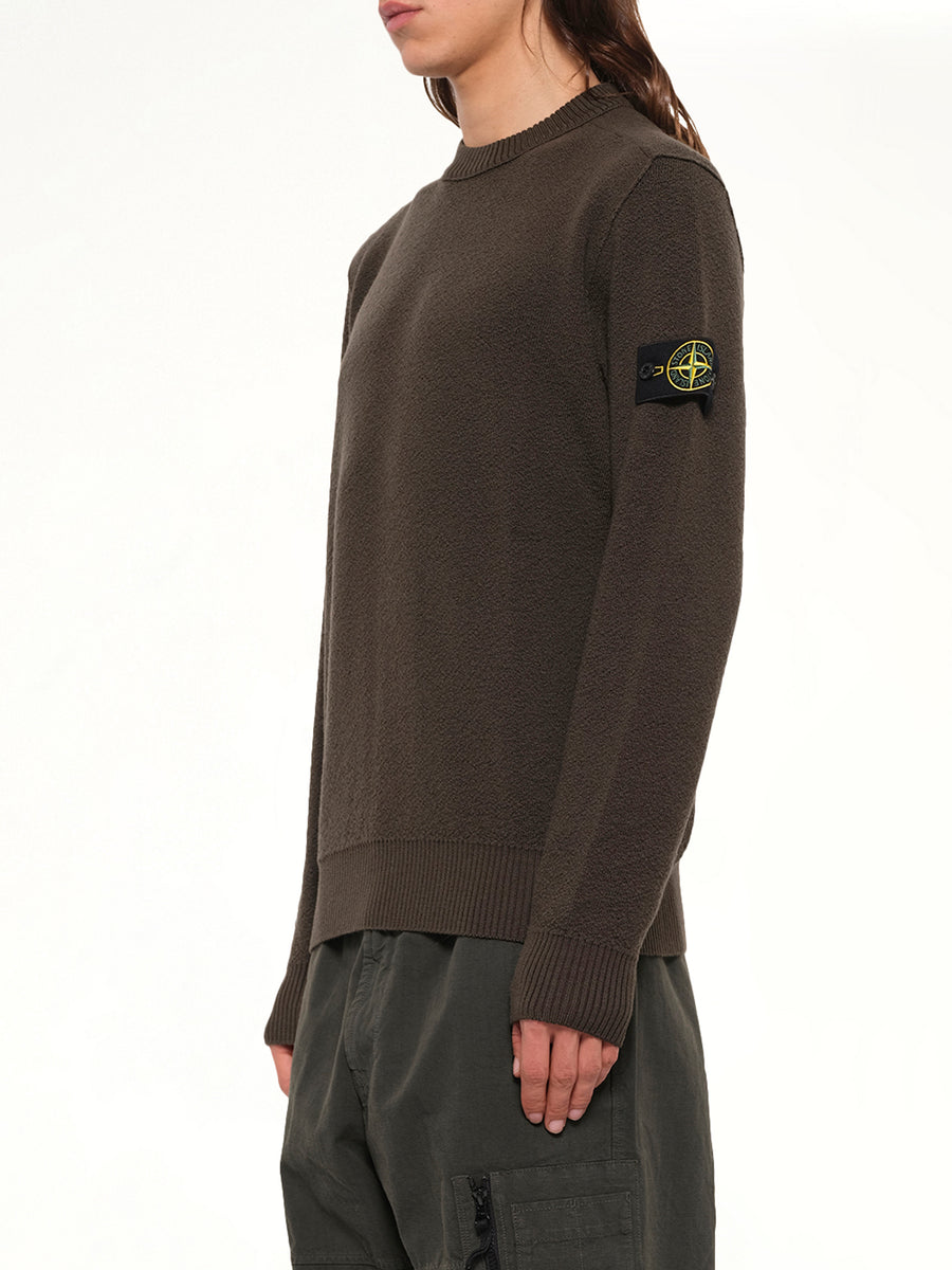 5100011 Light RWS Wool Crewneck Sweater in Coal Grey