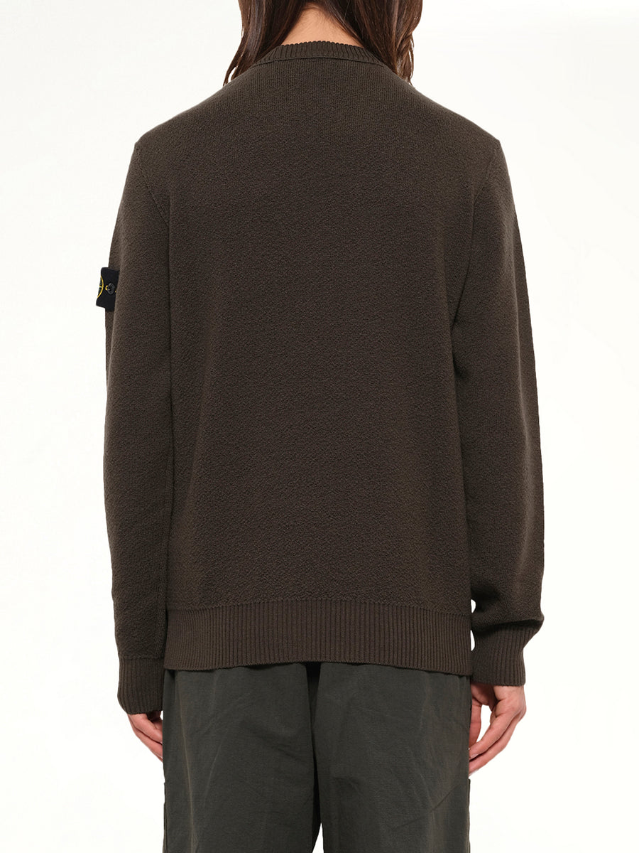 5100011 Light RWS Wool Crewneck Sweater in Coal Grey