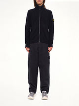 5100012 Light RWS Wool Zip-Up Cardigan in Navy Blue