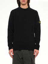 5100072 Lambswool Crewneck Sweater in Black