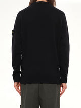 5100072 Lambswool Crewneck Sweater in Black
