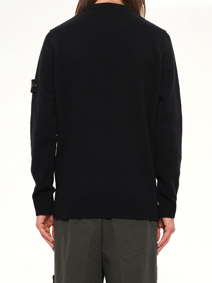 5100072 Lambswool Crewneck Sweater in Black