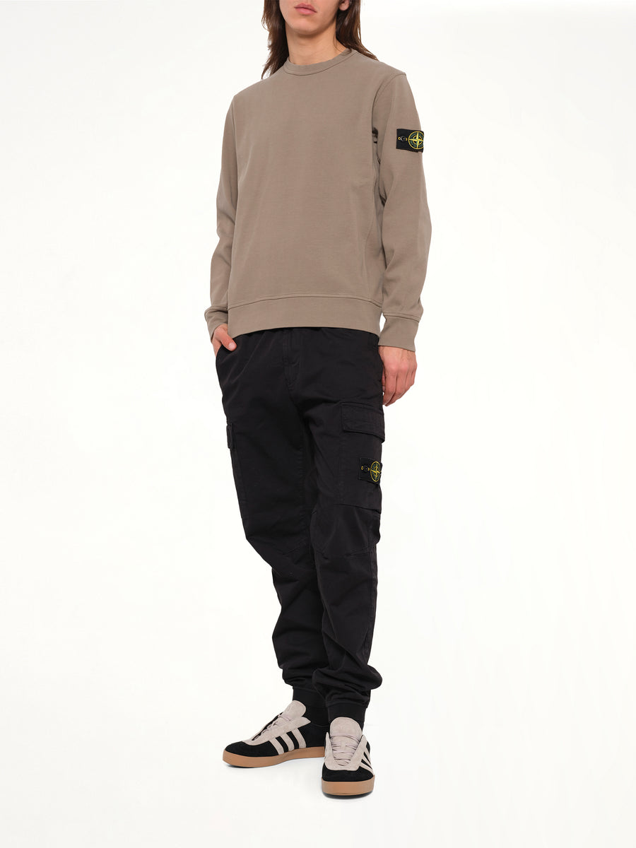 6100017 Organic Cotton Sweatshirt in Military Green