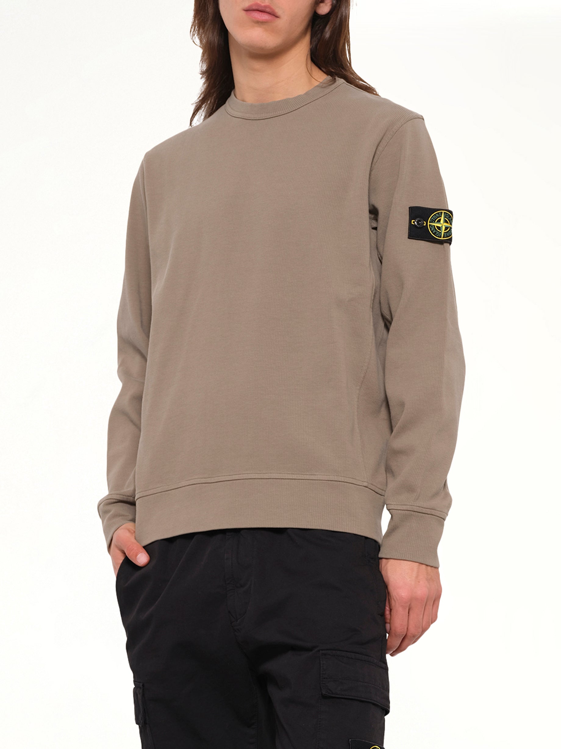 6100017 Organic Cotton Sweatshirt in Military Green